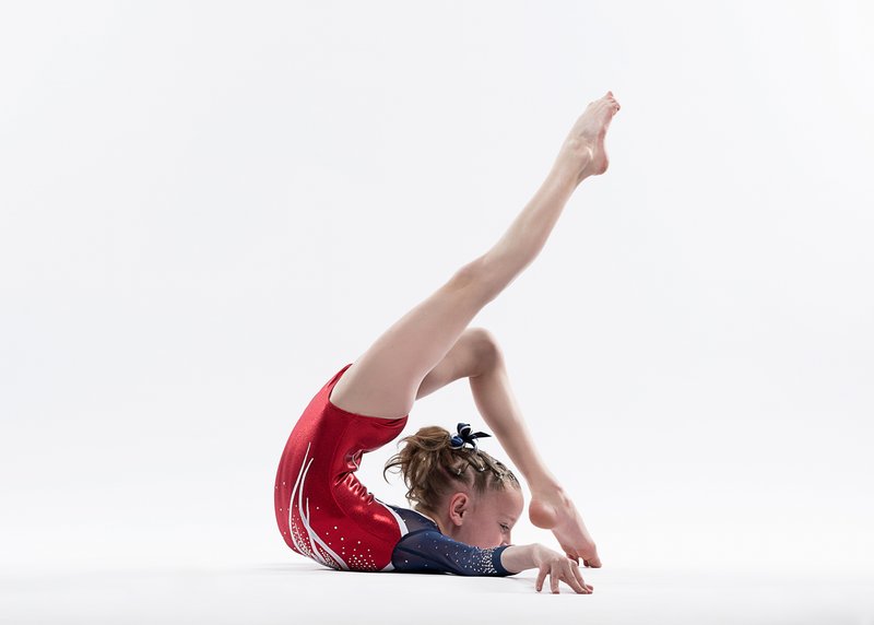 Gymnast in ground pose, variation 3