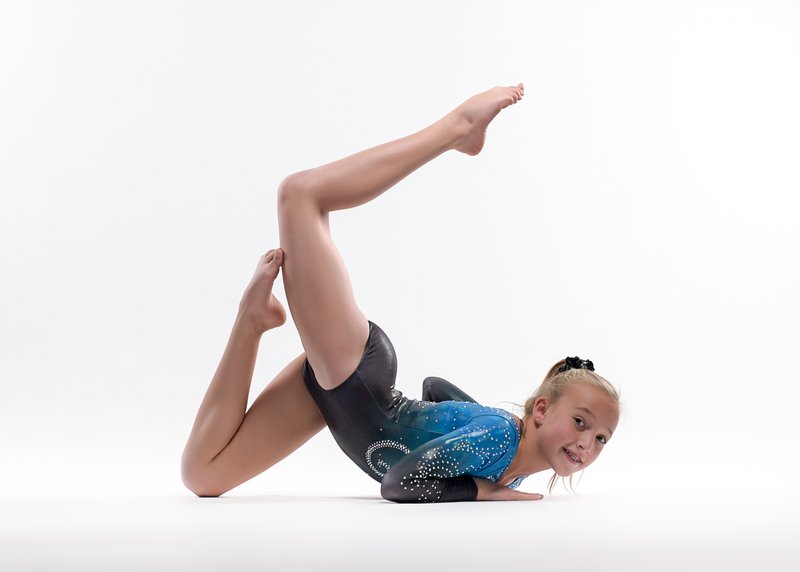 Gymnast in ground pose, variation 37
