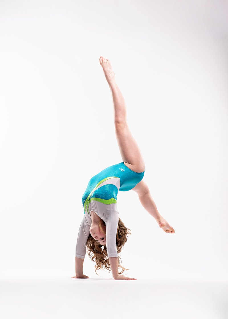 Gymnast in handstand pose, variation 15