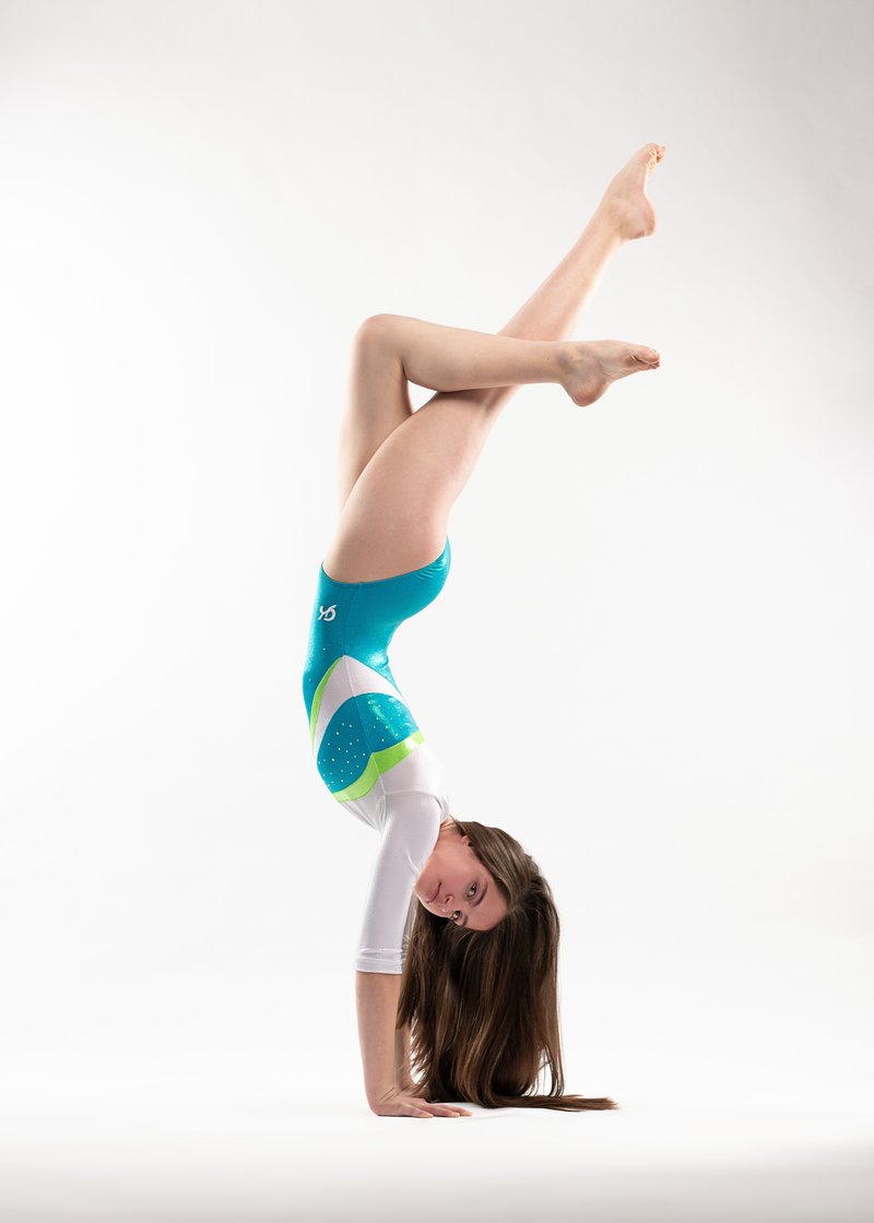 Gymnast in handstand pose, variation 24