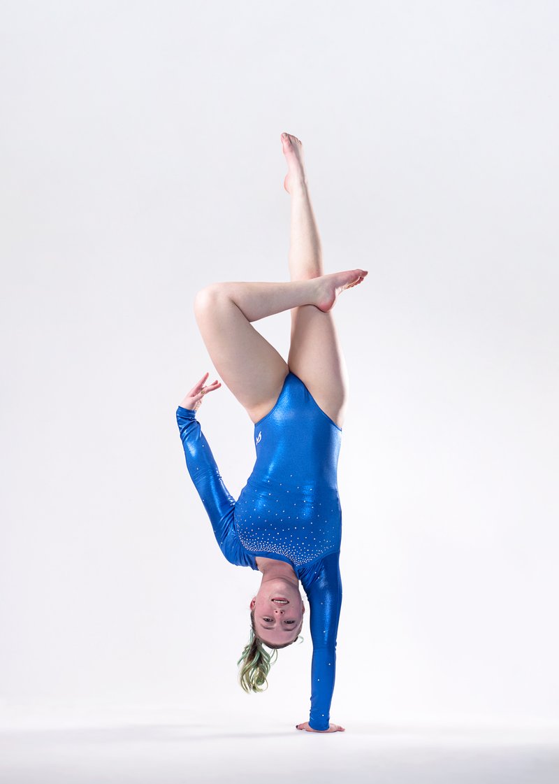 Gymnast in handstand pose, variation 29