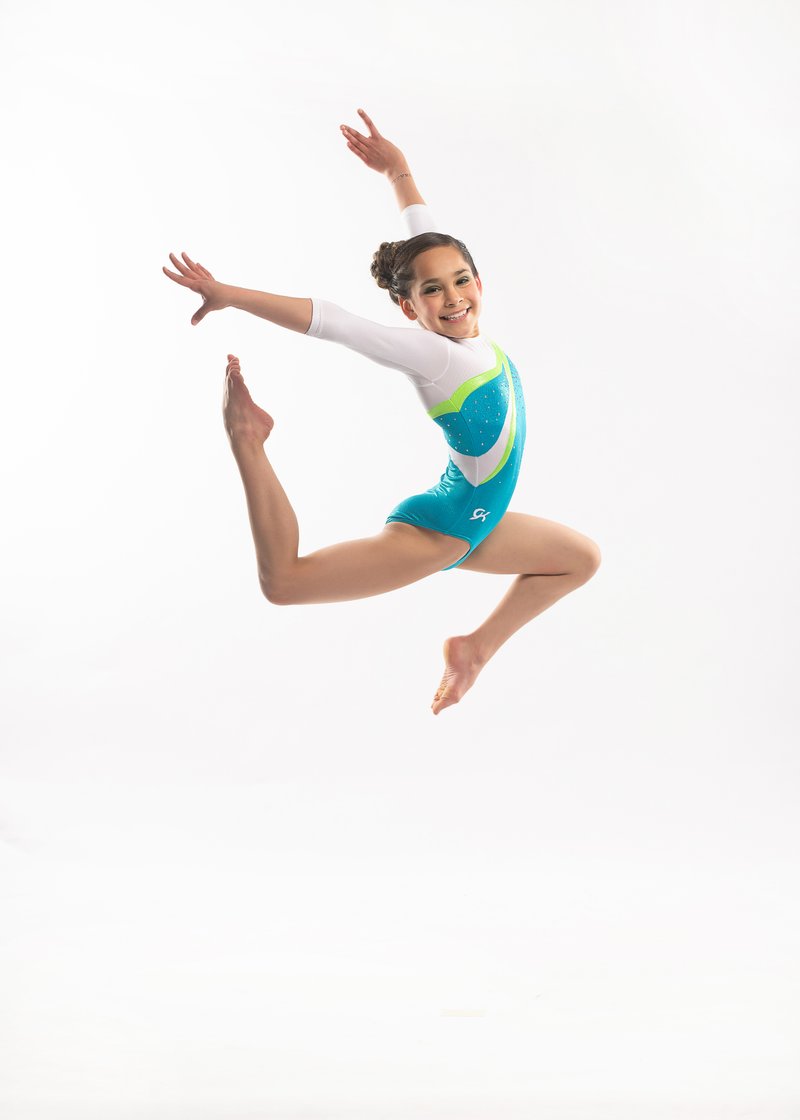 Gymnast in jumping pose, variation 14