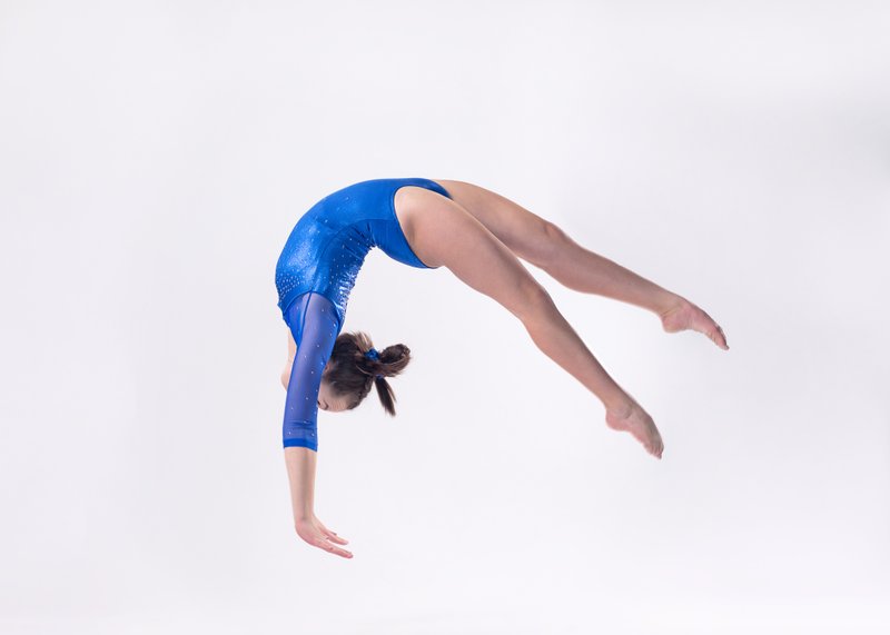 Gymnast in jumping pose, variation 23