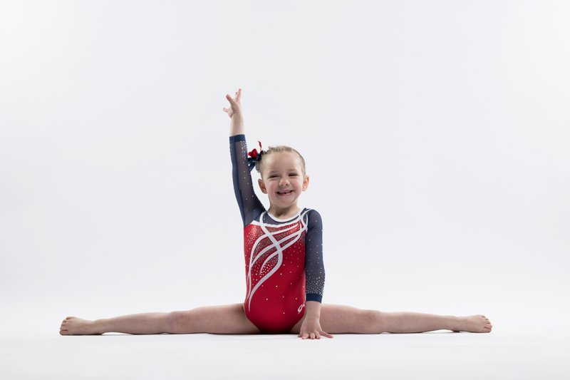 Gymnast in splits pose, variation 21