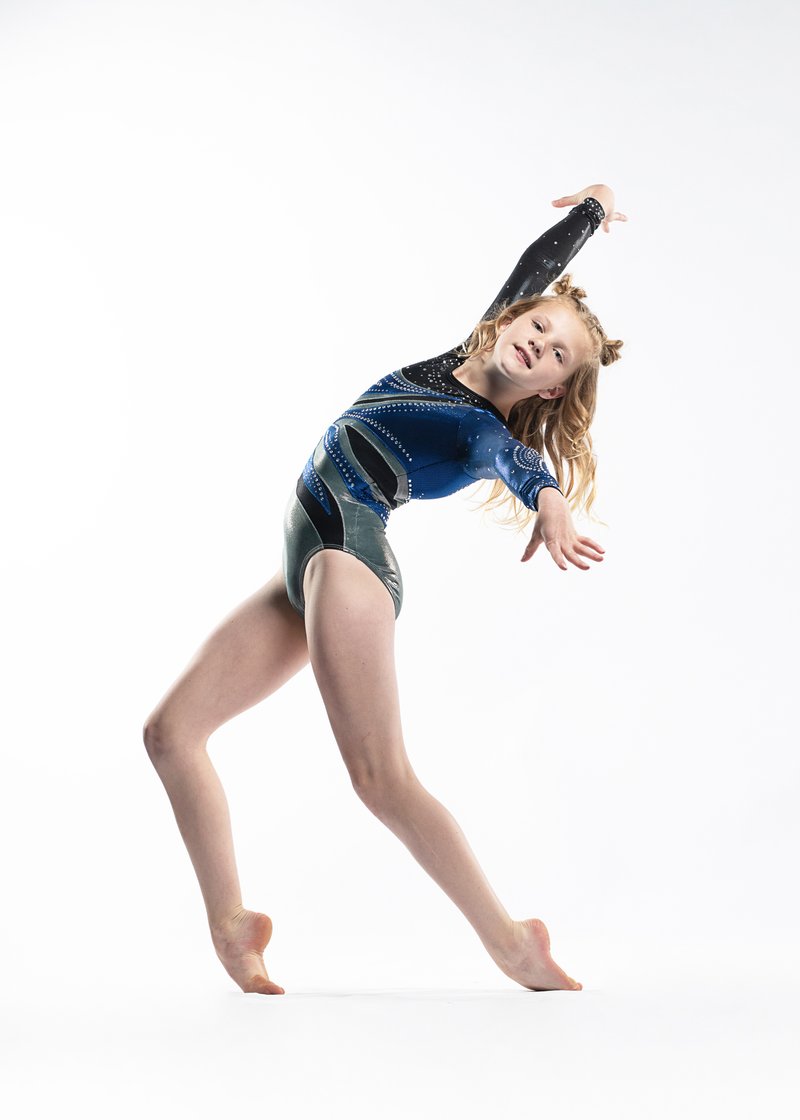 Gymnast in standing pose, variation 43