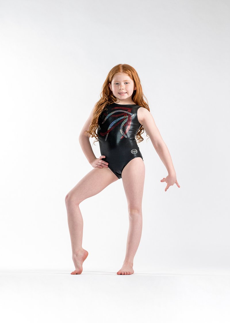 Gymnast in standing pose, variation 9